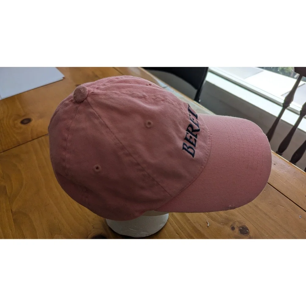 Beretta Pink Flexfit Baseball‎ Cap Embroidered Logo Stretch Fit Hat Salmon